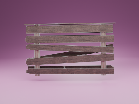 Bridge in lake v2 3D 模型