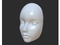 Face for a doll for mold woman girl 3D printing 3D 프린트 모델