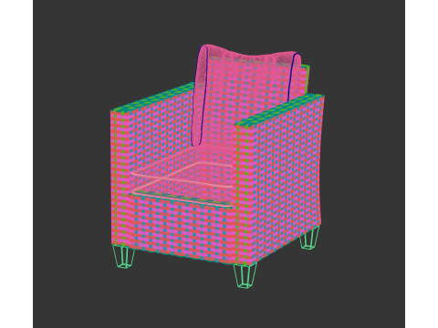 California chair Modèle 3D