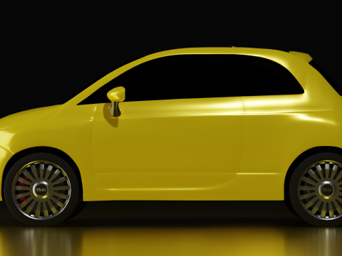 Fiat 500 3D Model