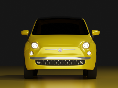 Fiat 500 3D Model