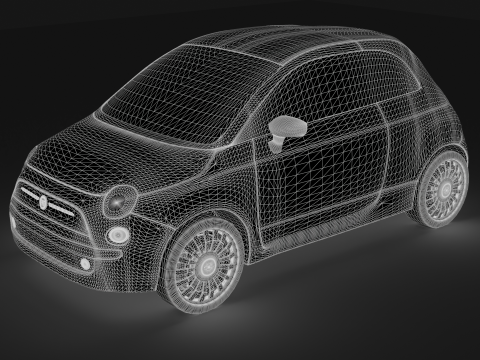 Fiat 500 3D Model