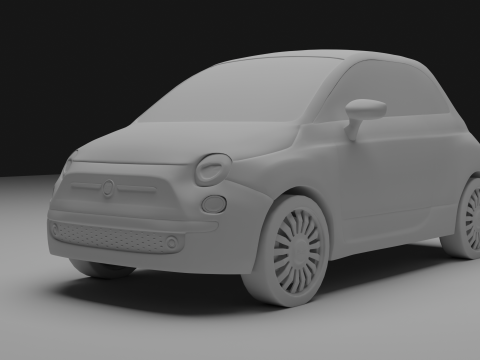 Fiat 500 3D Model