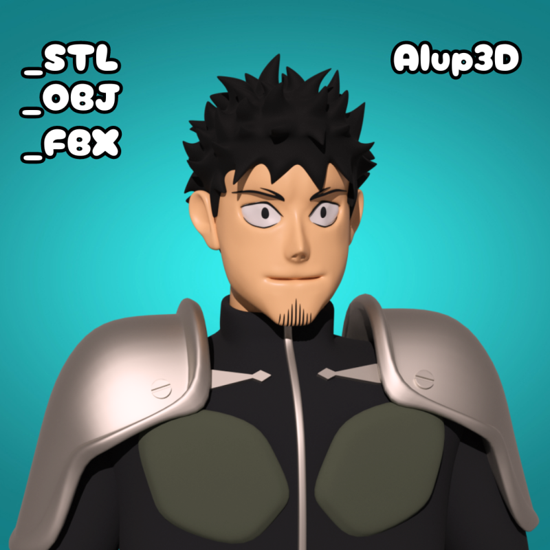 Kafka Hibino - Kaiju No 8 - STL for 3D Printing 3D 打印模型 .c4d .max .obj .3ds .fbx .stl .blend 