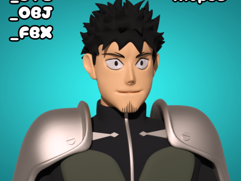 Kafka Hibino - Kaiju No 8 - STL for 3D Printing 3D Print Model