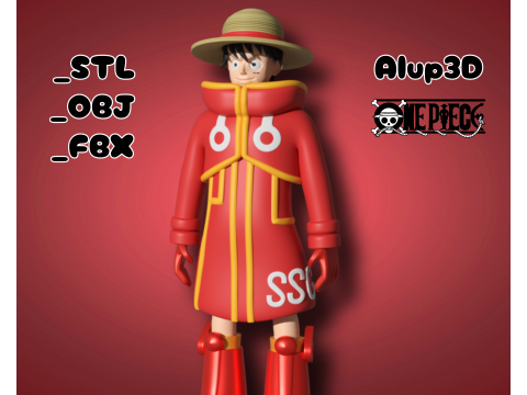 Luffy - Egghead - One Piece 3D 프린트 모델