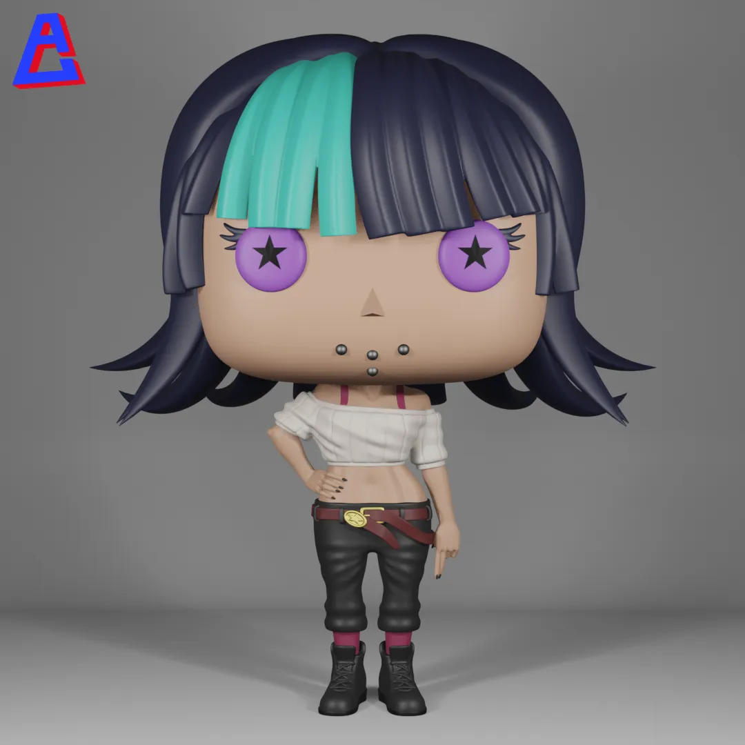 Kirara Hoshi Funko Pop Jujutsu Kaisen 3D Print Model .c4d .max .obj .3ds .fbx .stl .blend 