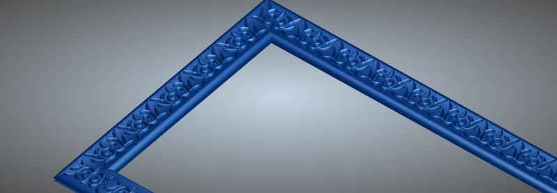 Decorative frame 3D Modell .c4d .max .obj .3ds .fbx .stl .blend 