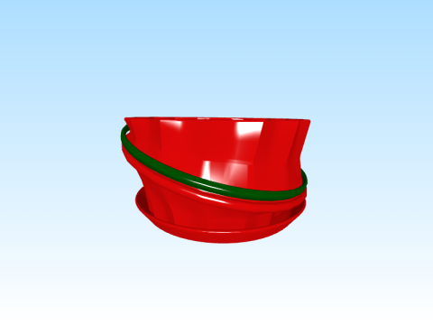 Pot for flowerpots Modello di stampa 3D