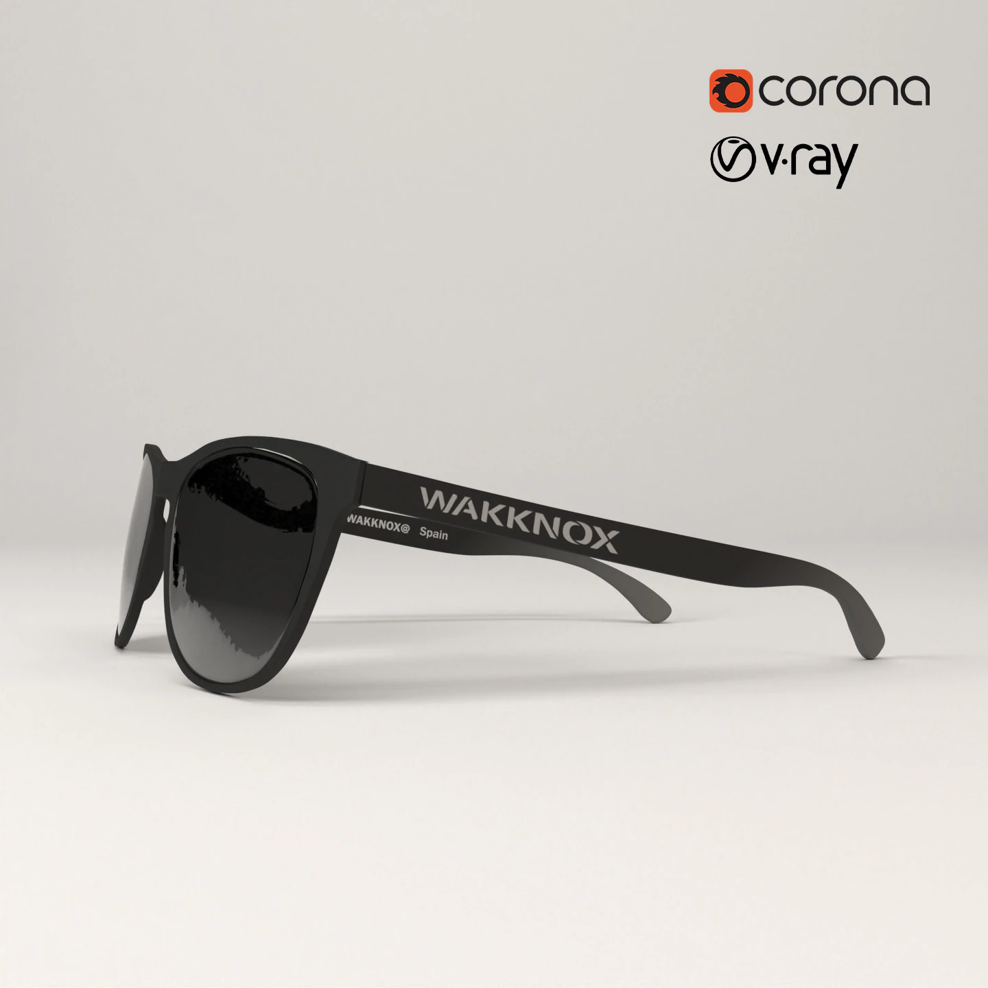 WAKKNOX Sunglass 3D Model .c4d .max .obj .3ds .fbx .stl .blend 