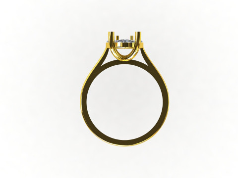 Solitaire ring model 3 3D Baskı Modeli