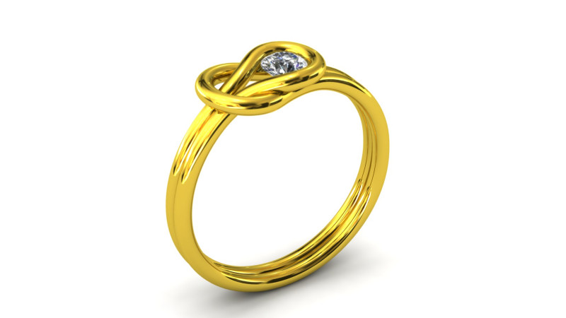 Diamond node ring model 4 Modelo de impresión 3D .c4d .max .obj .3ds .fbx .stl .blend