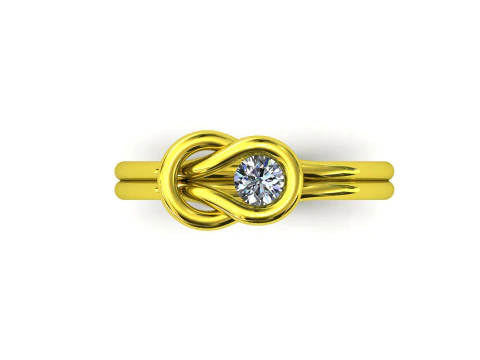 Diamond node ring model 4 3D Print Model