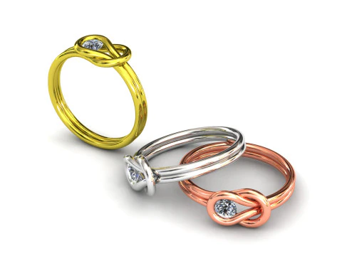 Diamond node ring model 4 3D Print Model