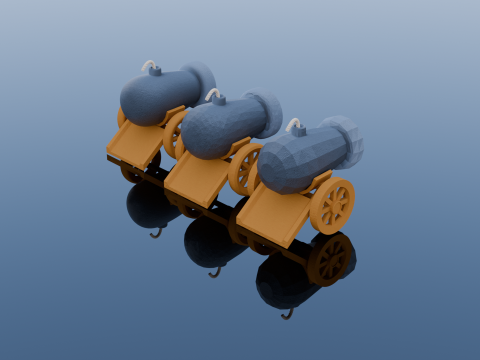 Field cannon 3D Model