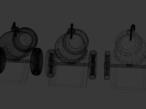 Field cannon 3D Model