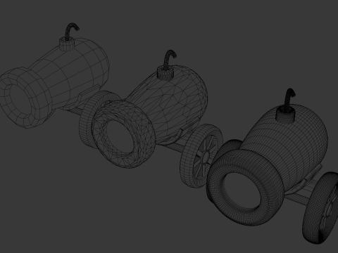 Field cannon 3D Model