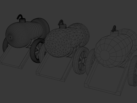 Field cannon 3D Model