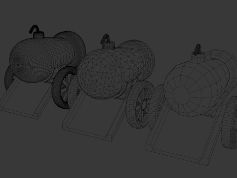 Field cannon 3D Model