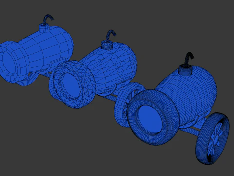 Field cannon 3D Model