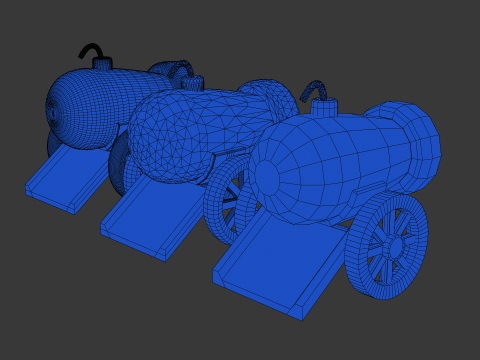 Field cannon 3D Model