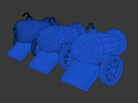 Field cannon 3D Model