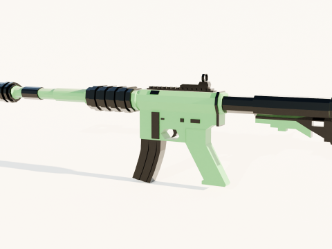Automatic rifle Modèle 3D