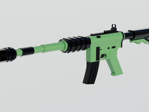 Automatic rifle 3D 모델