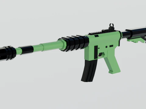 Karabin automatyczny Model 3D