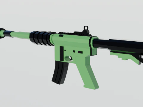 Karabin automatyczny Model 3D