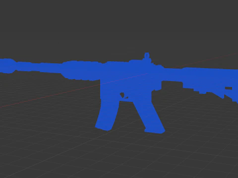 Karabin automatyczny Model 3D