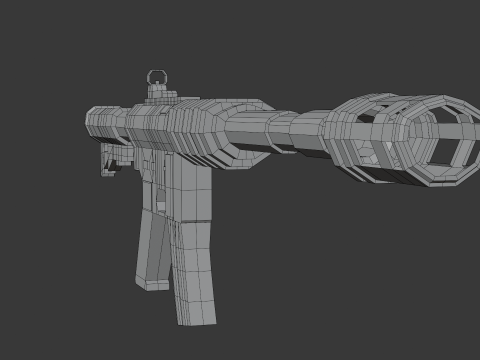 Automatic rifle 3D 모델