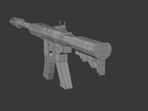 Automatic rifle 3D 모델