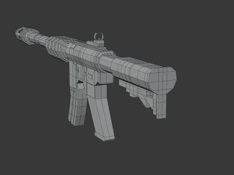 Karabin automatyczny Model 3D