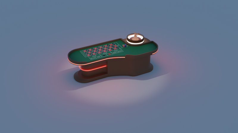 Table de roulette de casino Modèle 3D .c4d .max .obj .3ds .fbx .stl .blend 