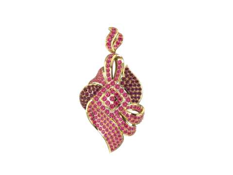 Burmese Style Pendant 3Dモデル