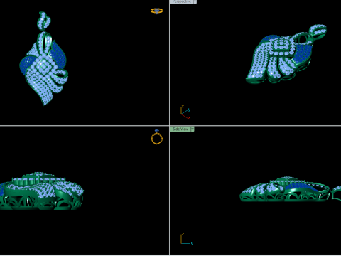 Burmese Style Pendant 3Dモデル