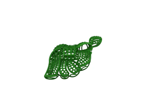 Burmese Style Pendant 3D Model