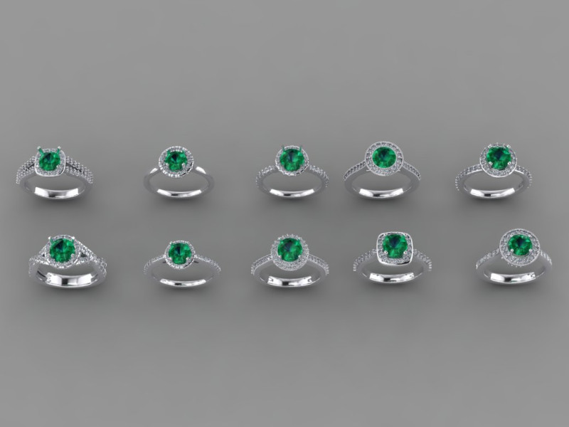 Enchanted Emerald Series Modèle 3D .c4d .max .obj .3ds .fbx .stl .blend 