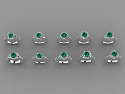 Enchanted Emerald Series 3Dモデル