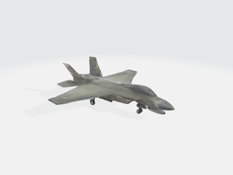 Stealth Fighter Jet 3D Model
