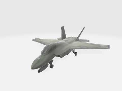 Stealth Fighter Jet 3D Model