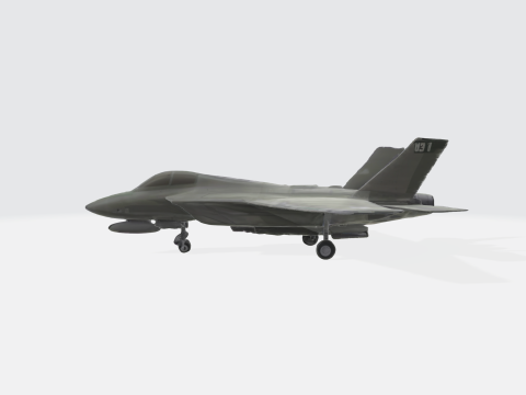 Stealth Fighter Jet 3D Model