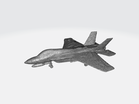 Stealth Fighter Jet 3D Model
