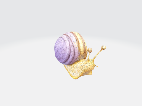 Realistic snail 3Dモデル