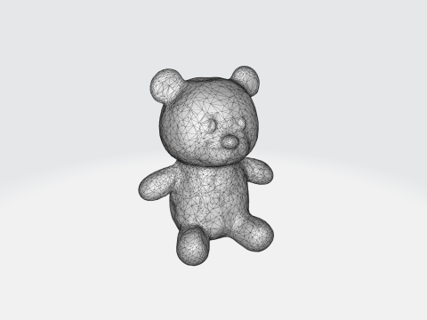 Adorable Colorful jelly bear Model 3D