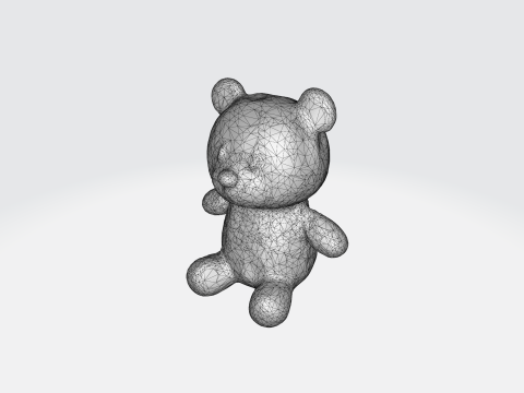 Adorable Colorful jelly bear Model 3D