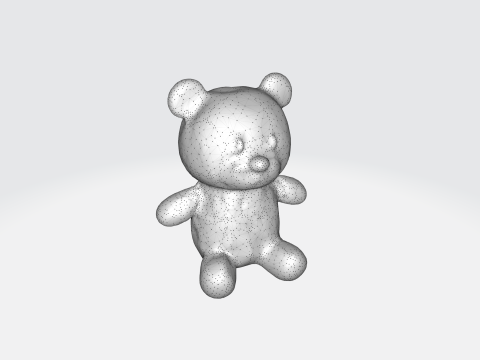 Adorable Colorful jelly bear Model 3D
