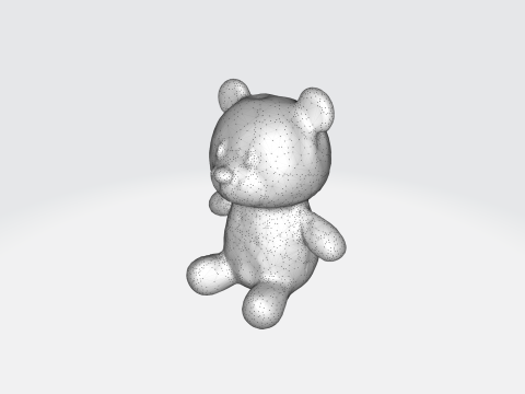 Adorable Colorful jelly bear Model 3D
