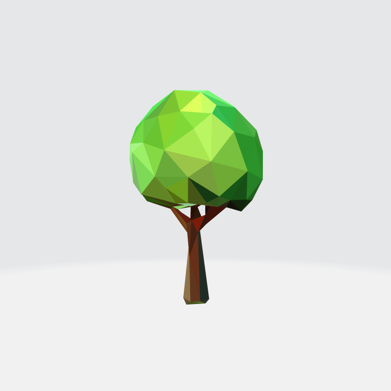 Low-poly Stylized Tree Modelo 3D .c4d .max .obj .3ds .fbx .stl .blend 